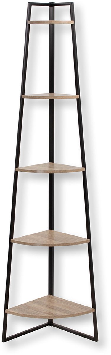 CALICOSY - Hoekplank 5 niveaus Houtdecor H180 cm - Colorado