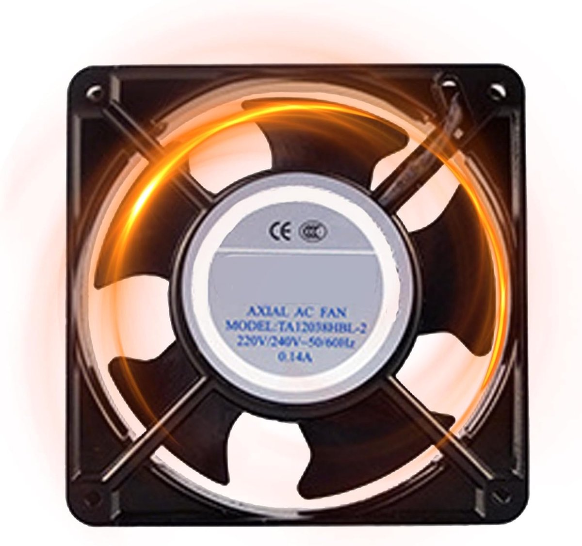 Openhaard Ventilator - Warmte Aangedreven - Warmte Verspreiden - Stille Werking - 12 cm - Zwart