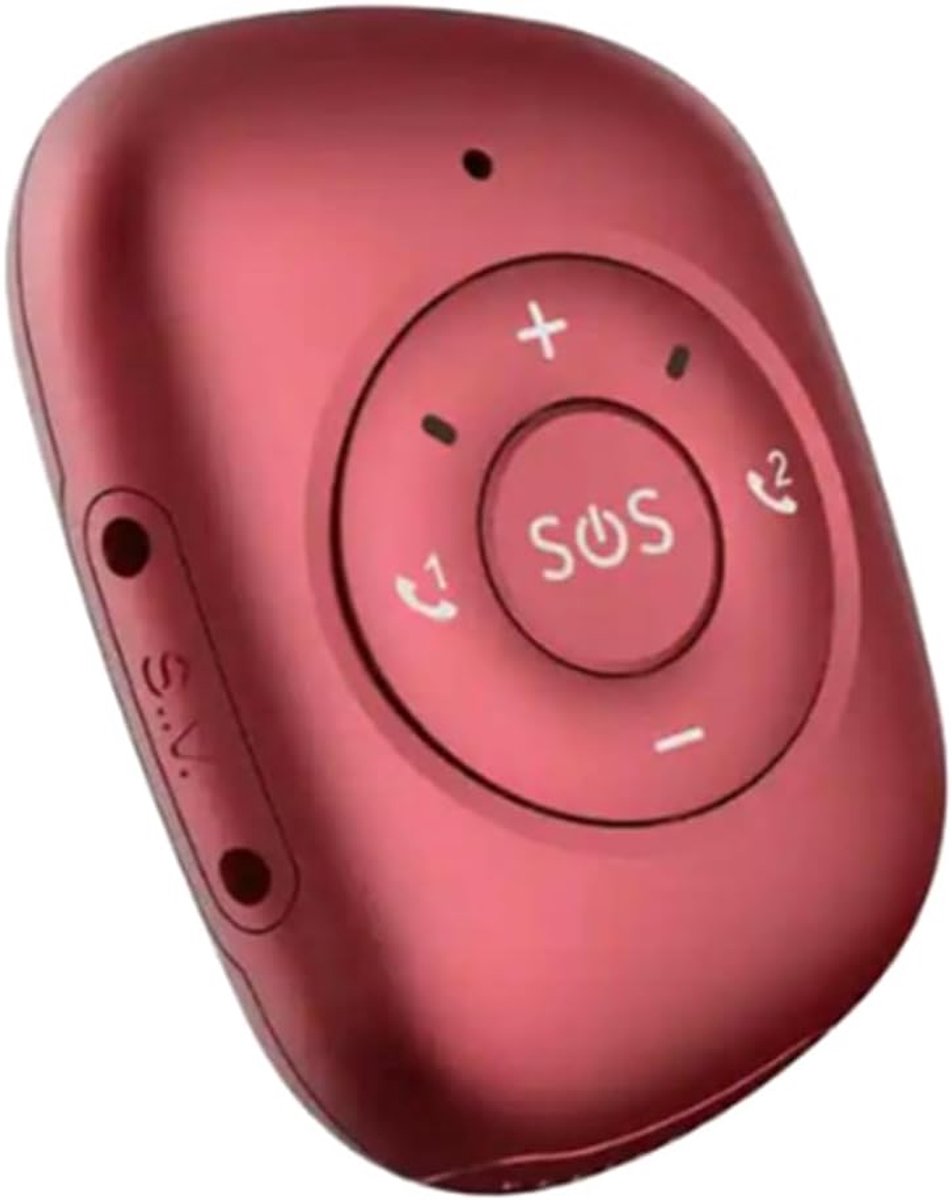 GPS Tracker Hanger - Persoonlijke Locator - Veiligheid Bewaken - Waterdicht IP67 - 8 x 8 x 6 cm - Rood