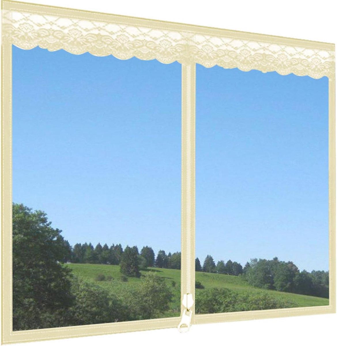 Kattenraambescherming - Veiligheidsnet - Katten Veilig - Scheurbestendig Glasvezel - 100 x 100 cm - Beige