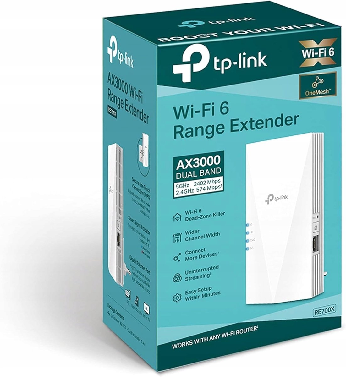 TP-Link RE700X - WiFi Repeater - WiFi 6 - afbeelding 2