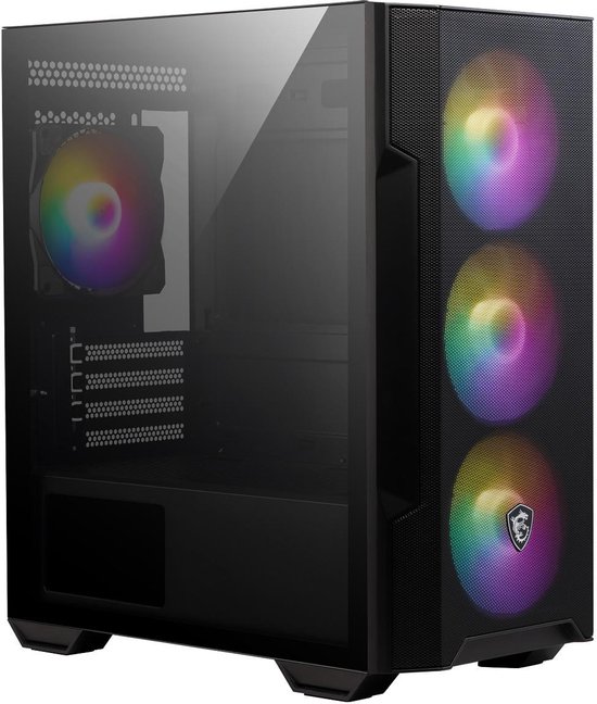 MSI MAG FORGE M100R - PC Case - Behuizing - Compatibel voor Micro-ATX, Mini-ITX - Zonder voeding - Zwart