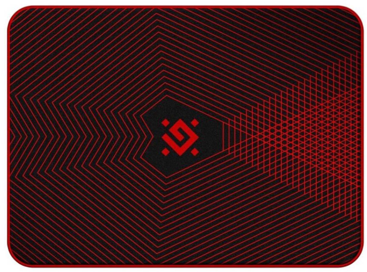 Defender - CYBE Serie - Voetbeschermer - Gamingstoel Mat - Zwart-Rood - Rubberen Onderkant