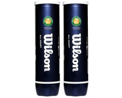 Wilson Roland Garros All Court Tennisballen - 4 can - 2 Blikken