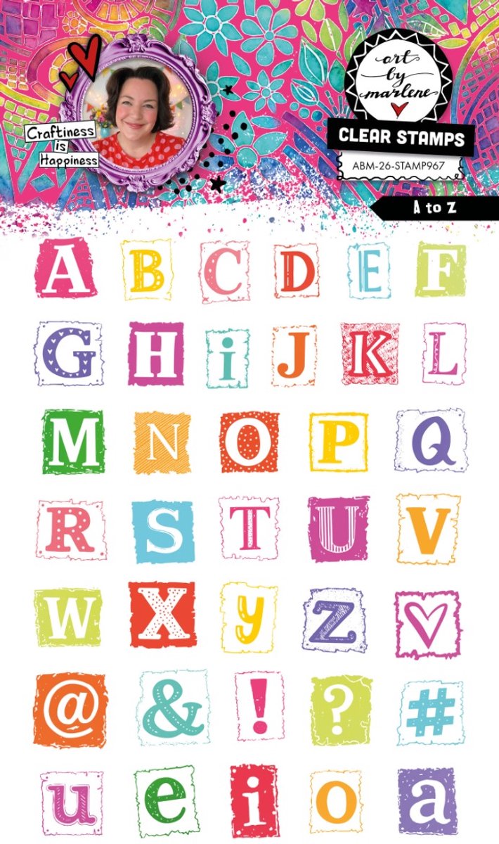 Clear stamp A to z - ABM collection nr. 967