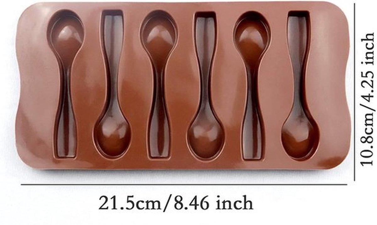 Chocoladevorm 3 Stuks - Siliconen Bakvorm - Lepelvorm - DIY Snoepvormen - Zeepvormen - Geschikt voor Pasen