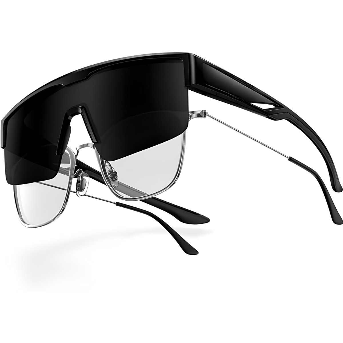 Lìon® Overzetzonnebril Dames - Polarized - Overzet Zonnebril Dames - Zwart - 15cm x 15cm x 3cm