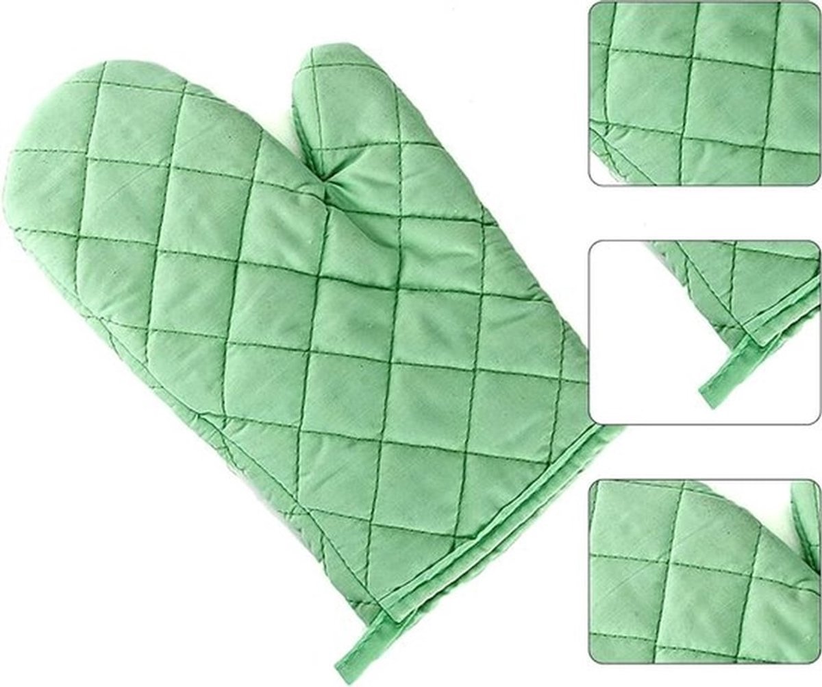 Ovenhandschoenen Hittebestendig - Ovenhandschoenen 2 Stuks - Bakhandschoenen - Pannenlappen - Duurzaam Katoen-Polyester
