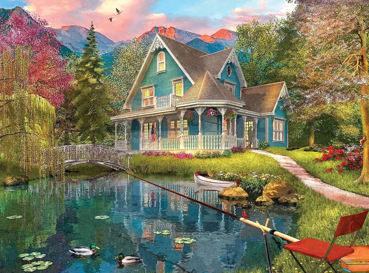 Solidchoice - 1000 Stukjes Puzzel Bergvilla