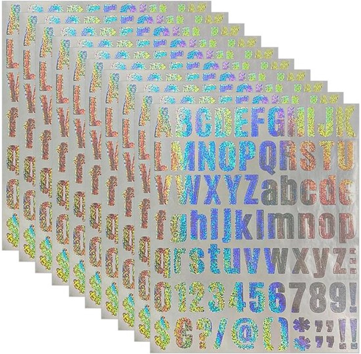 Stickers Zelfklevend - Vinylletter Nummers - Stickervellen - Stickers voor Auto - Huisnummer Stickers - 10 Stuks - Nummerstickers