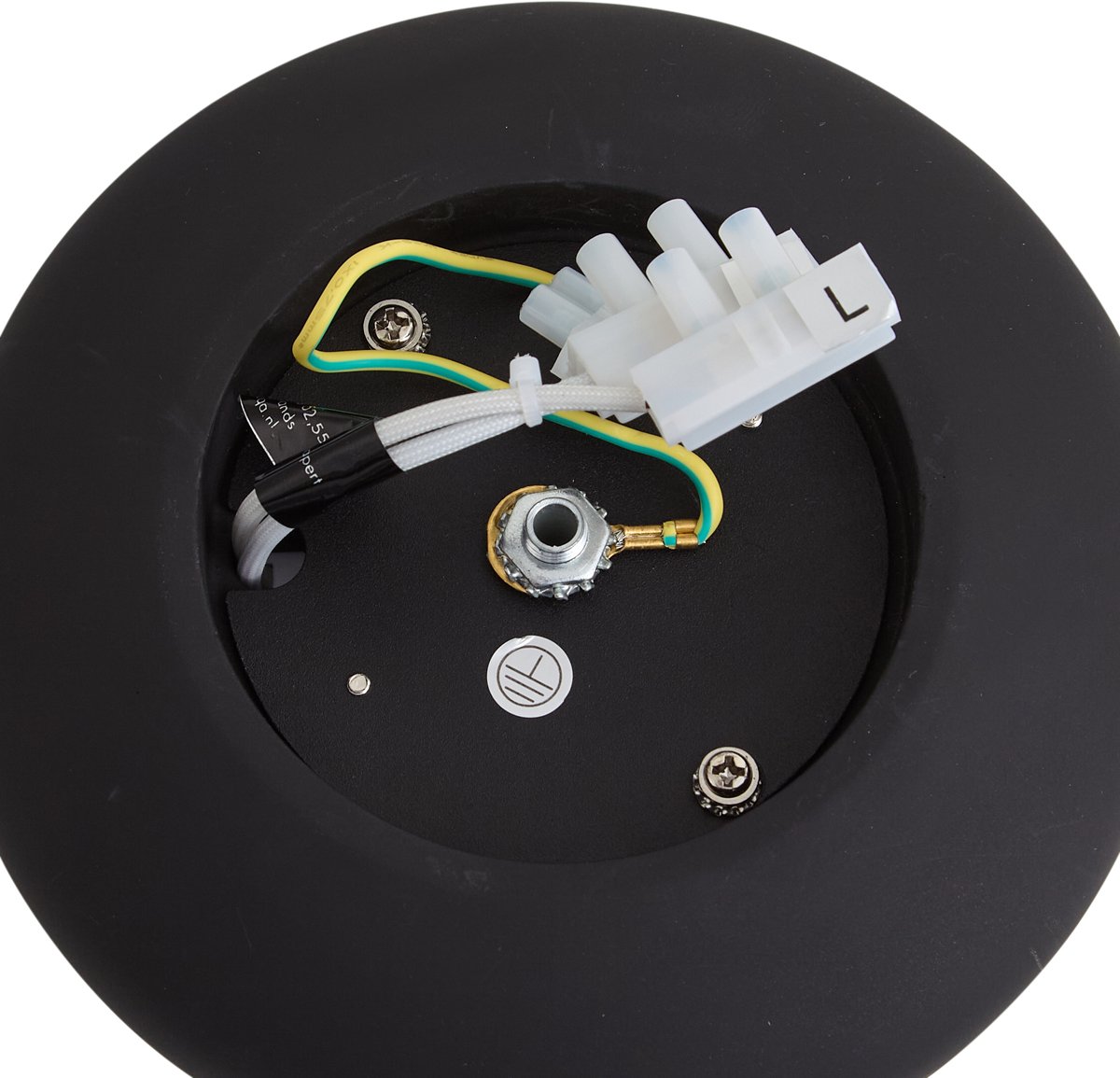 Qazqa moderne plafondlamp, plafonniere - Concerto - zwart, rond, 15cm, ideaal als hal, woonkamer en slaapkamer lamp