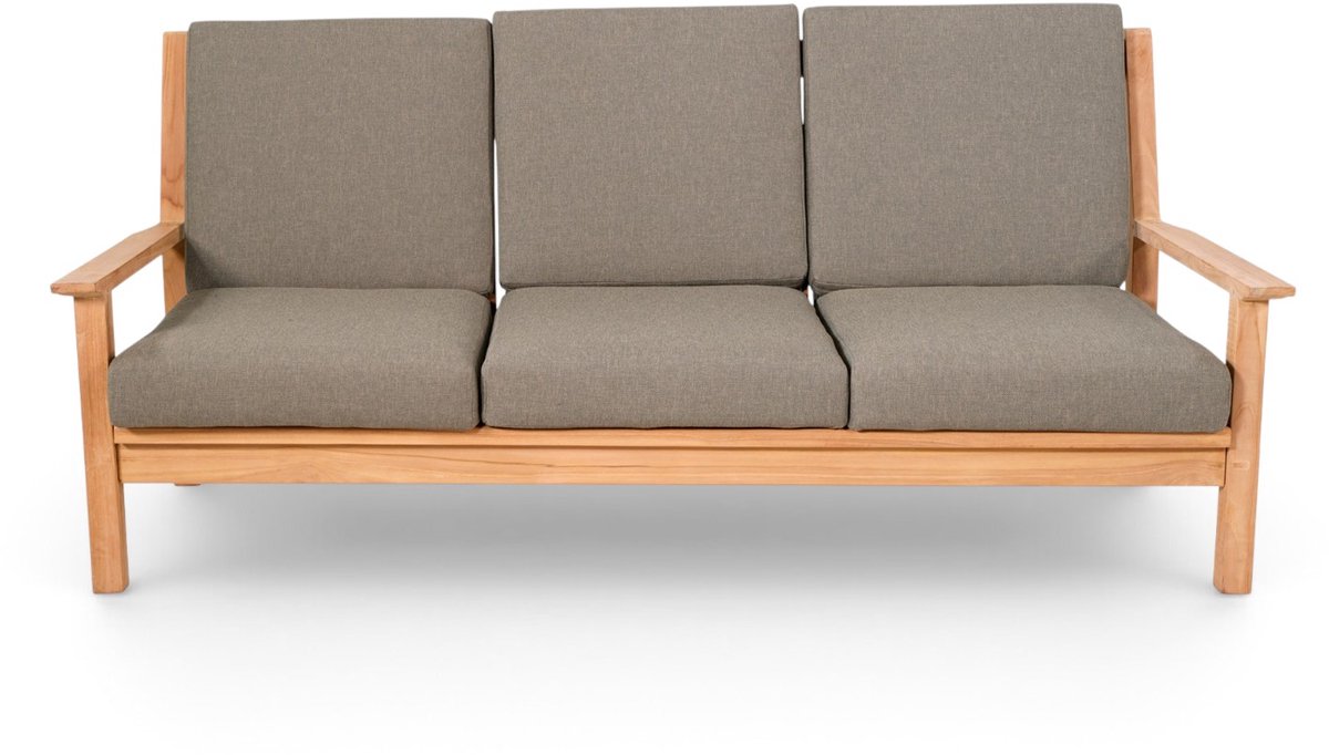 Lesli Living Loungebank Teak 180 cm incl. Kussen
