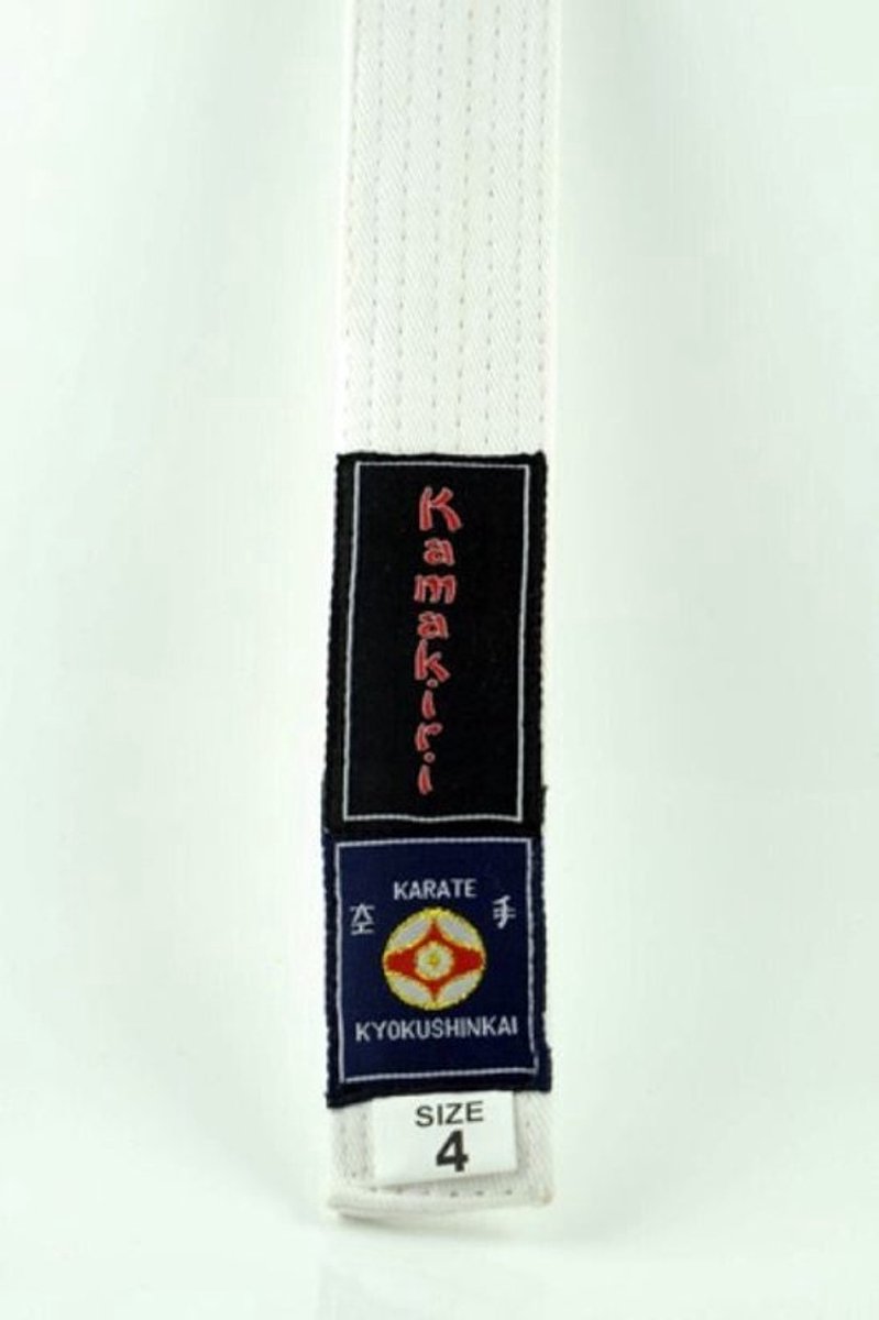 Kamakiri standaard gekleurde Kyu Band WIT 1/220cm