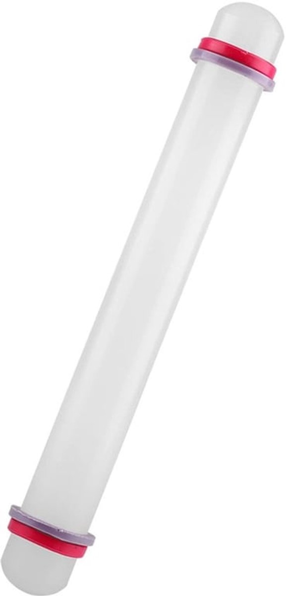 Deegroller Antiaanbak - Draagbare Plastic Deegroller - Fondant/Cake/Gebak - 22,5 cm - Lichtgewicht - Eenvoudig schoon te maken - Bakroller