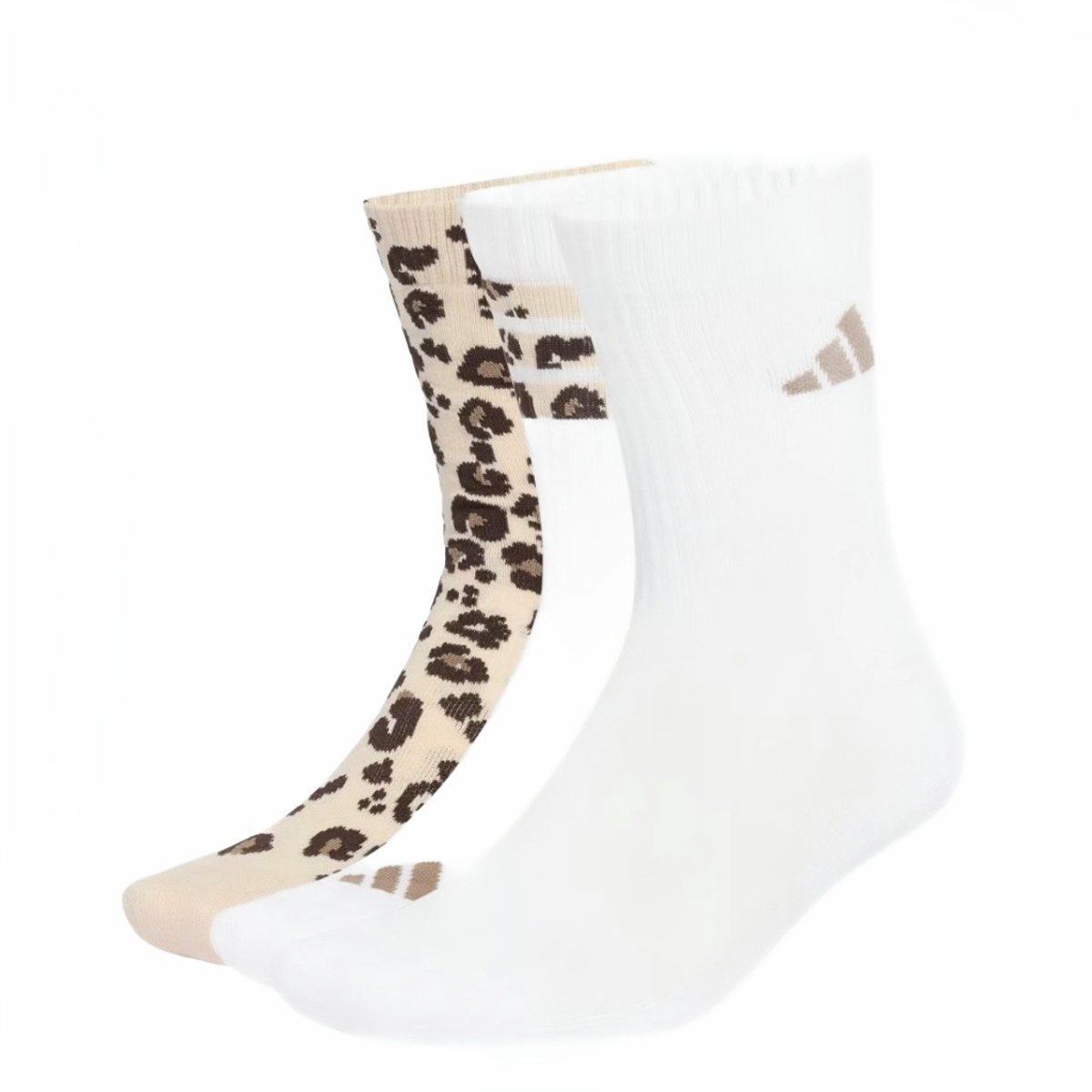 3 paar Adidas dames sokken met panterprint - Wit - Maat 40/42 — cadeau in Cadeau-ideeën - foto 6