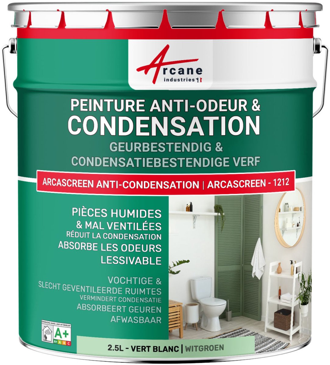 Anti-condensatieverf, anti-geurverf voor vochtige ruimtes: ARCASCREEN ANTI-CONDENSATION