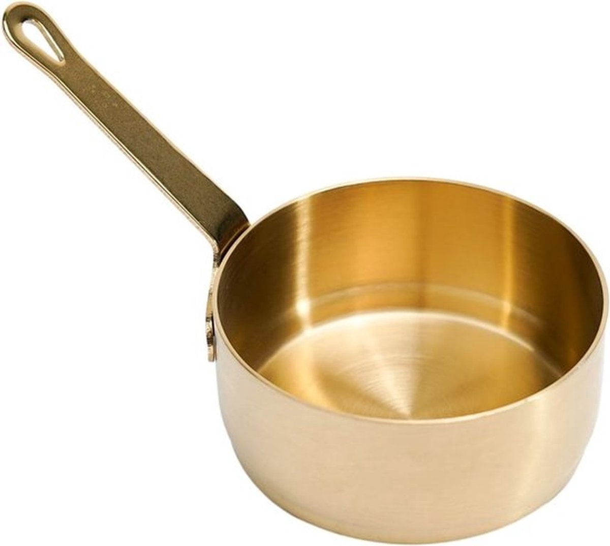 Kookpan van RVS met Handvat - Mini Melkkan en Sauspan voor Thuis en Kamperen - Ideaal voor Koken en Opslag (60ml)