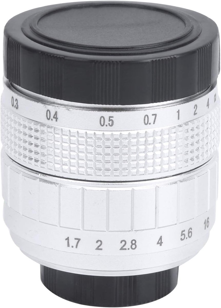 35Mm F1.7 C-mount Lens met Vaste Focus voor Film en Fotografie, Geschikt voor Mirrorless Camera's en TV Producties