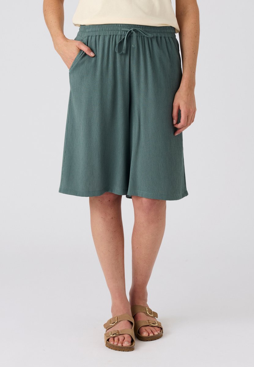 Damart - Bermuda crêpe pull-on - Dames - Groen - 50