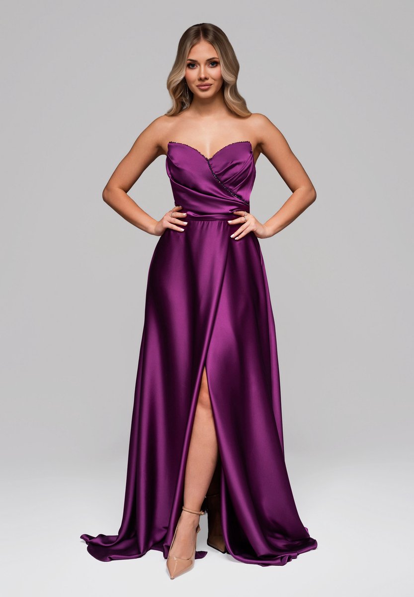 LARICA Jurk - Rits - Jurk Violet S