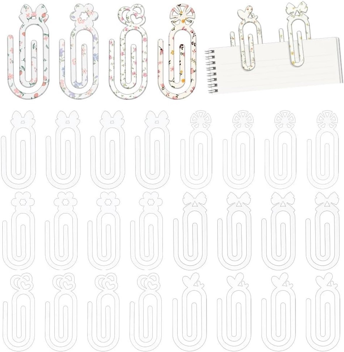 30 Stuks Jumbo Acryl Klemmen voor Sublimatie, Grote Paperclips voor Kantoor en Doe-Het-Zelf Projecten, Perfecte Geschenken en Thuisbenodigdheden