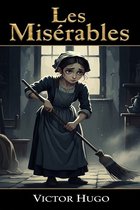 Boekomslag van Les Misérables met een jonge vrouw die veegt.