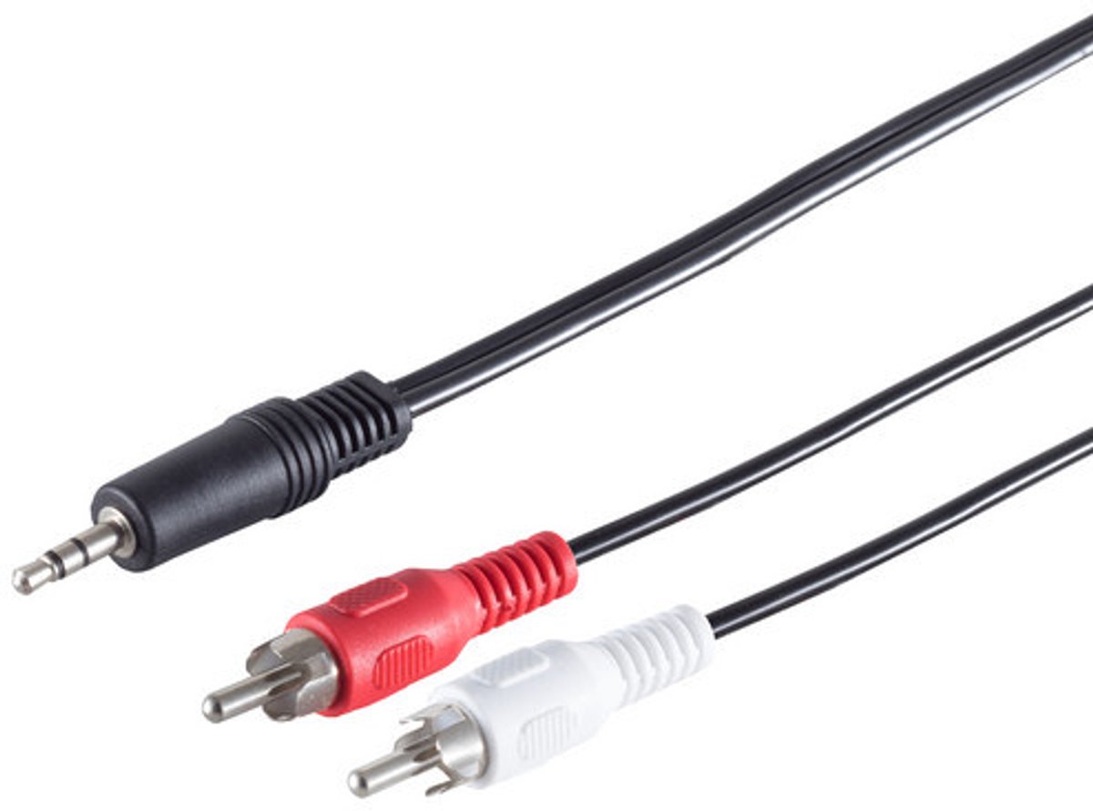 Klinkenst. 3,5mm Stereo/ 2 Cinchstecker 2,5m