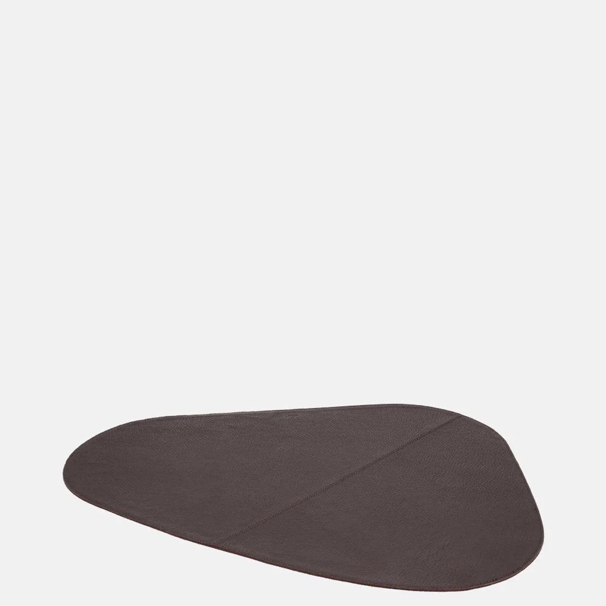 Chamada leren placemats organisch effen (2 stuks) donkerbruin