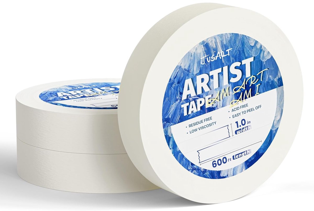 Aquareltape - Witte Kunsttape - Zuurvrij - Bloedingsbestendig - Voor Kunstenaars