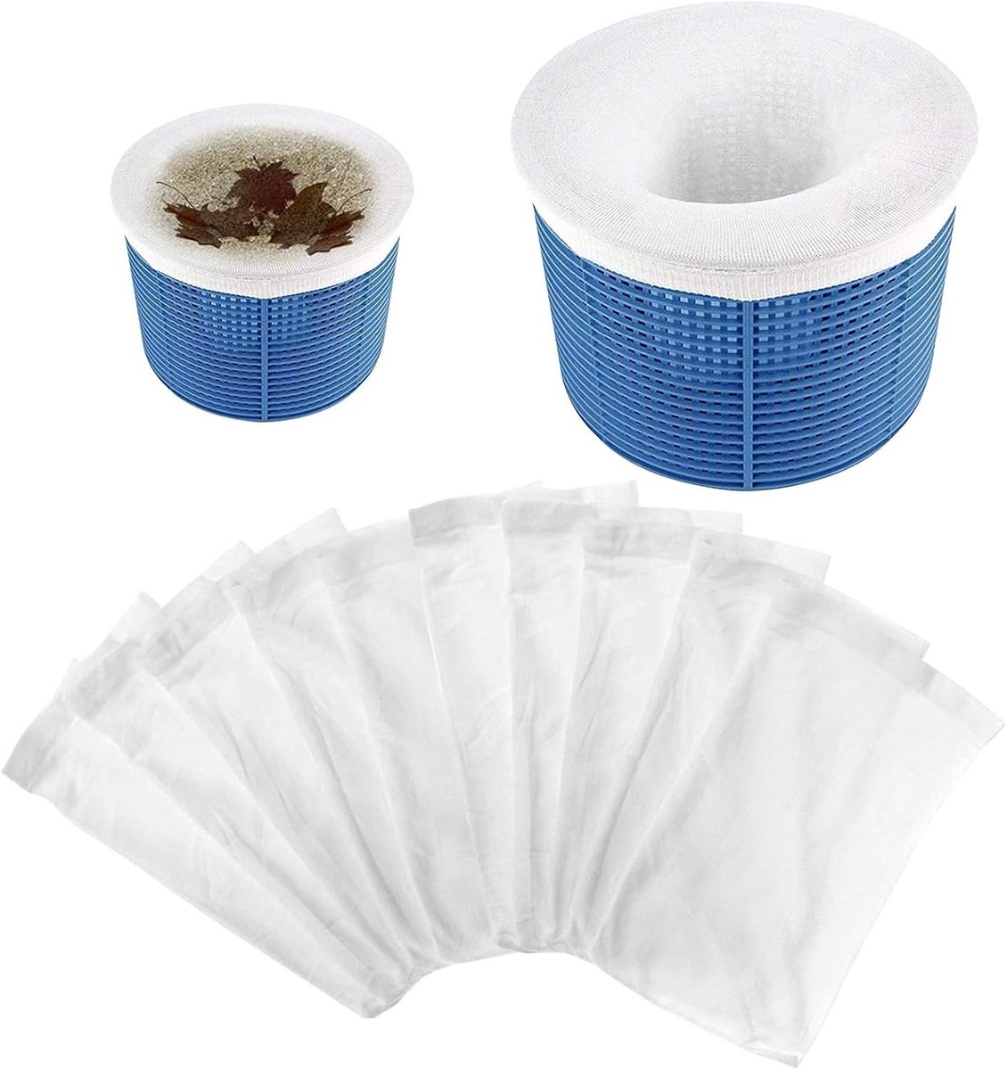 Zwembad Skimmer Sokken - Herbruikbaar Nylon - Effectieve Filtratie - Eenvoudig te Installeren - Voor Zwembaden
