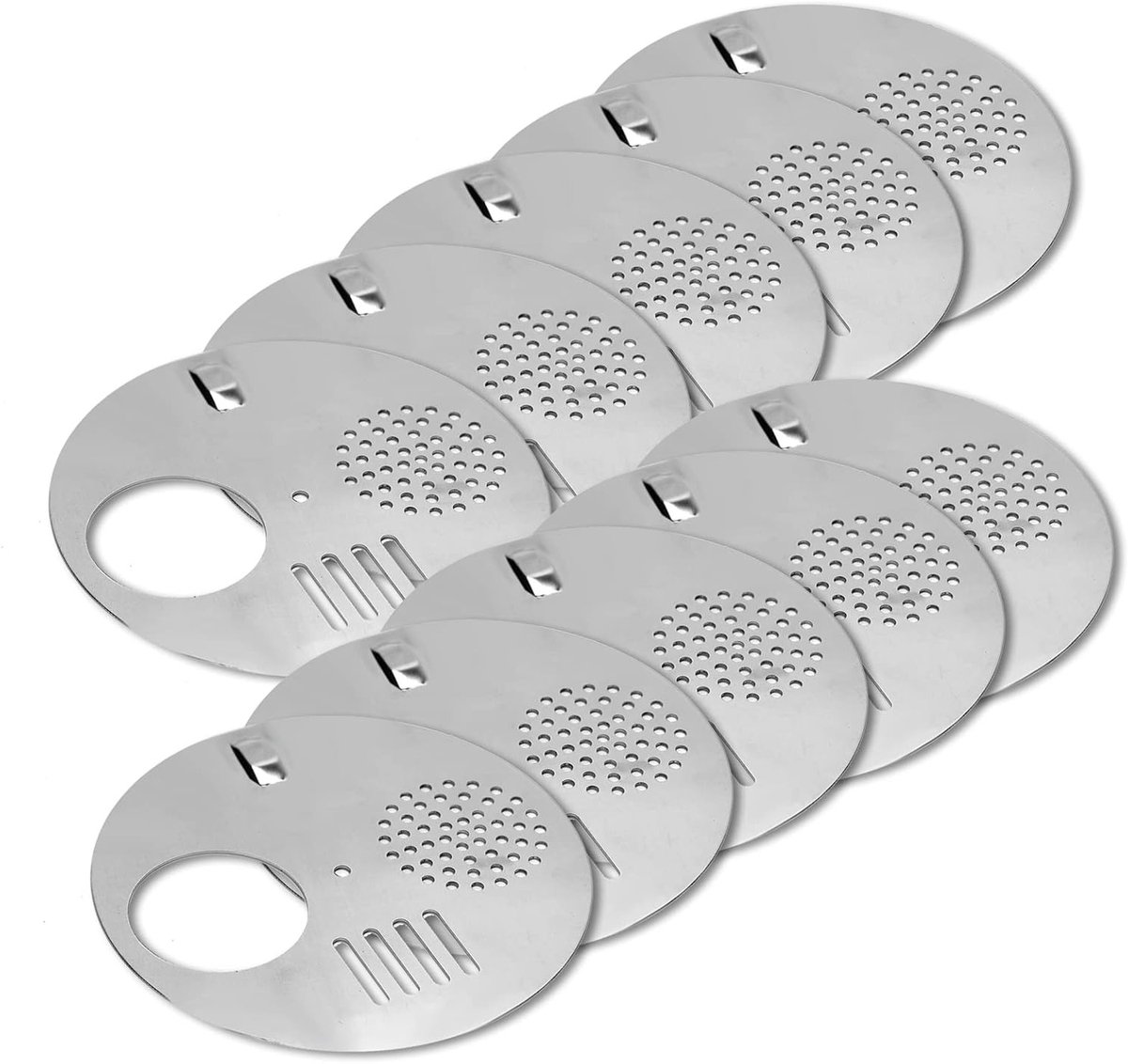 10 Stuks Bijenkorf Disc Gates van RVS - 125mm Deuren voor Ingang, Ventilatie en Bescherming van Bijen