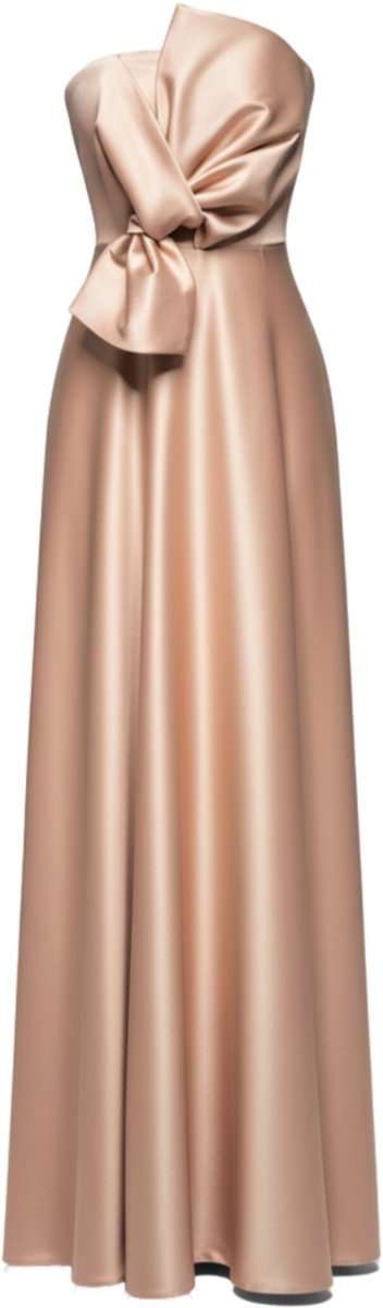 LARICA Jurk - polyester - rits - effen Goud M