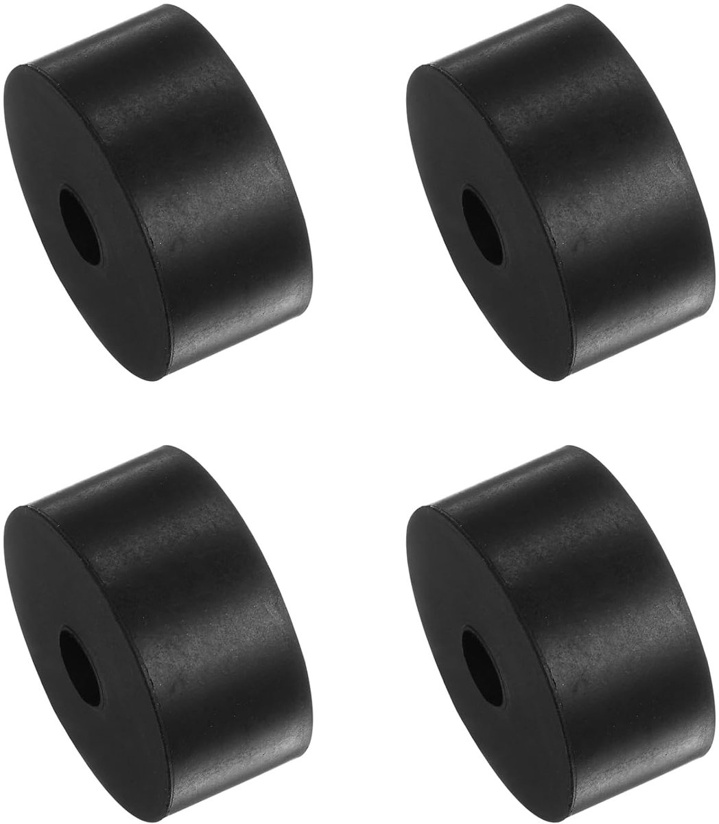 4 stuks rubberen spacers, 10 x 30 x 50 mm, anti-vibratie-isolatiepads, voor thuis, auto's, bootaccessoires, neopreen, zwart