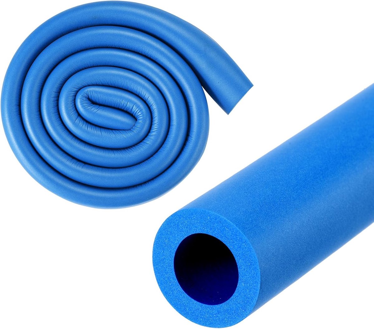 Buis van het isolatieschuim van de buis, 18 mm ID 30 mm OD 1 m lengte, zachte flexibele schuimbuis, schuimisolatie voor handvatsteun/gitaarstandaard/dakrekken [blauw]