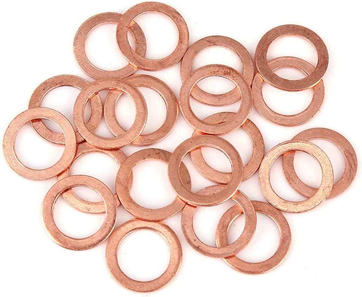Platte afdichtingsring voor auto 14 x 20 x 1,5 mm