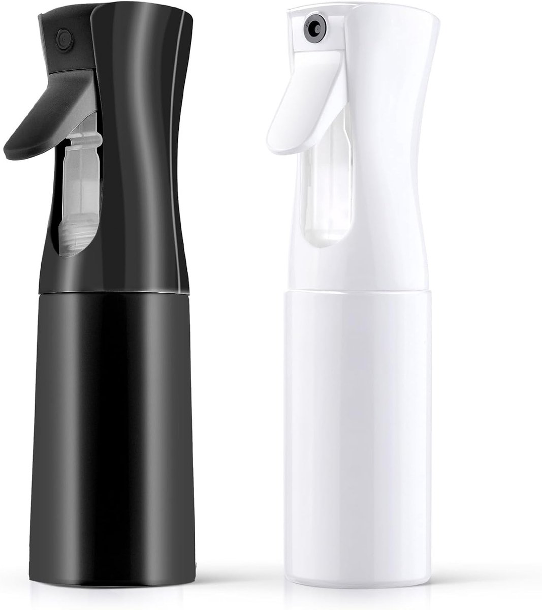 2 stuks haarsprayfles, multifunctionele fijne nevel waterspuitfles voor planten, huisdieren, huis schoon, 200 ml (wit + zwart)
