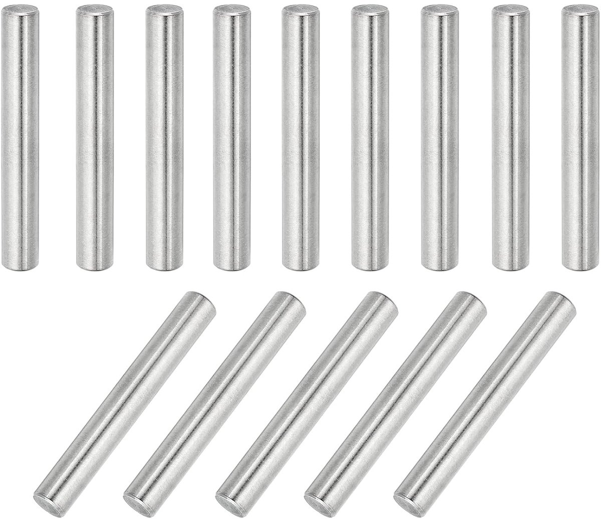 14 stuks 304 roestvrij staal cilinderstift 8mm diameter, 55mm lengte deuvelstiften metalen rekstiften voor kledingkast commode kast boekenkast industrie huishouden meubels rekken