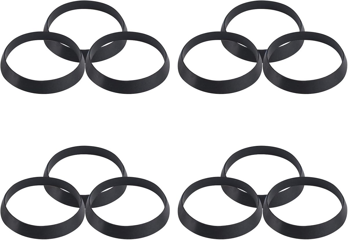 Afvalpijpafdichtingsring, 12 stuks rubberen afdichtingsring afdichtingsring pakking voor 1-1/2 inch keuken wastafel afvoerpijp (Dia 38 mm/1,5 inch)