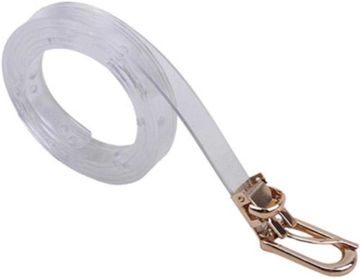 Transparante gesp met brede tailleband Tailleband Transparante kleurrijke heupriem, transparant