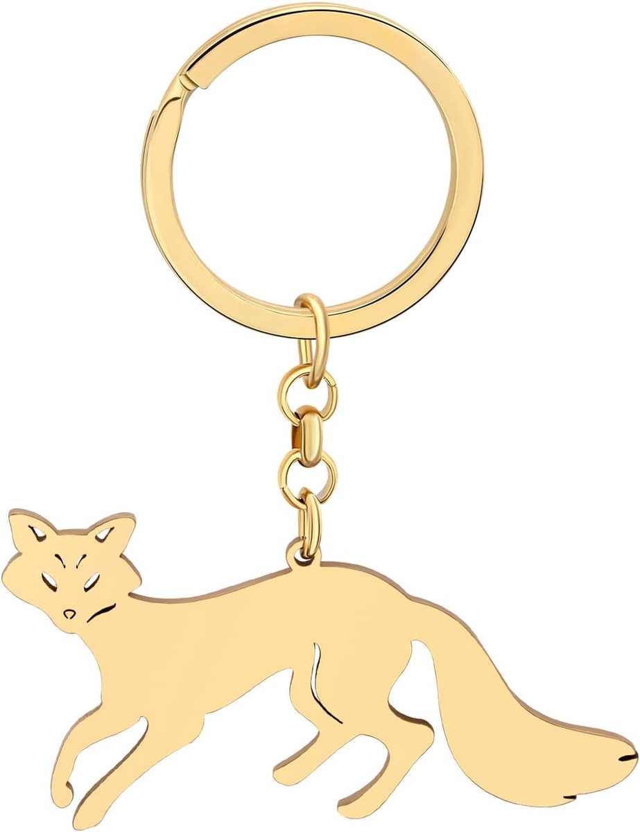 Leuke Vos Sleutelhangers Fun Wilde Dieren Autosleutels Sleutelhanger Sieraden Voor Vrouwen Portemonnee Handtassen Charms Geschenken