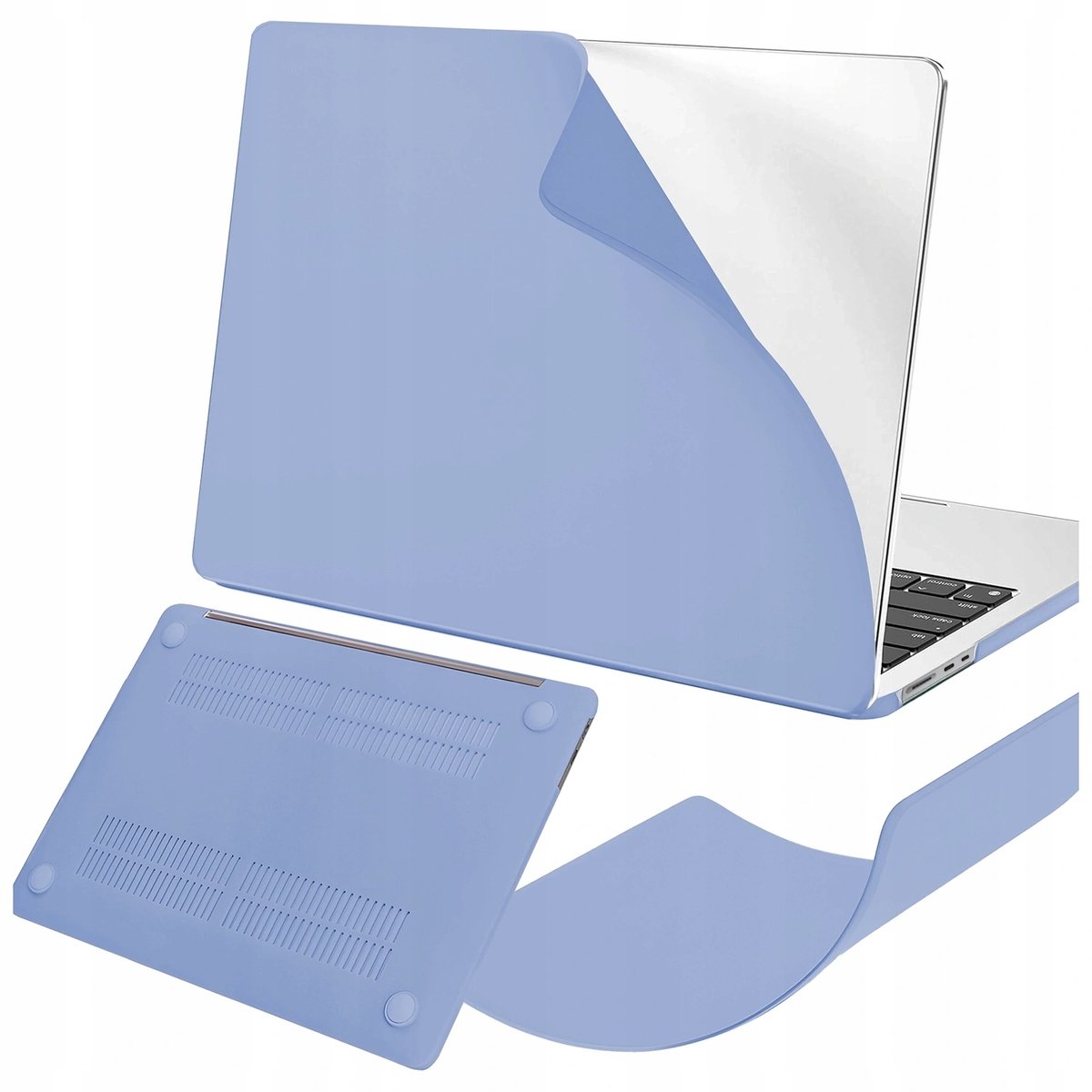 Merkloos MacBook Air 15" Hoes - Mat Lavendel, Flexibel PP