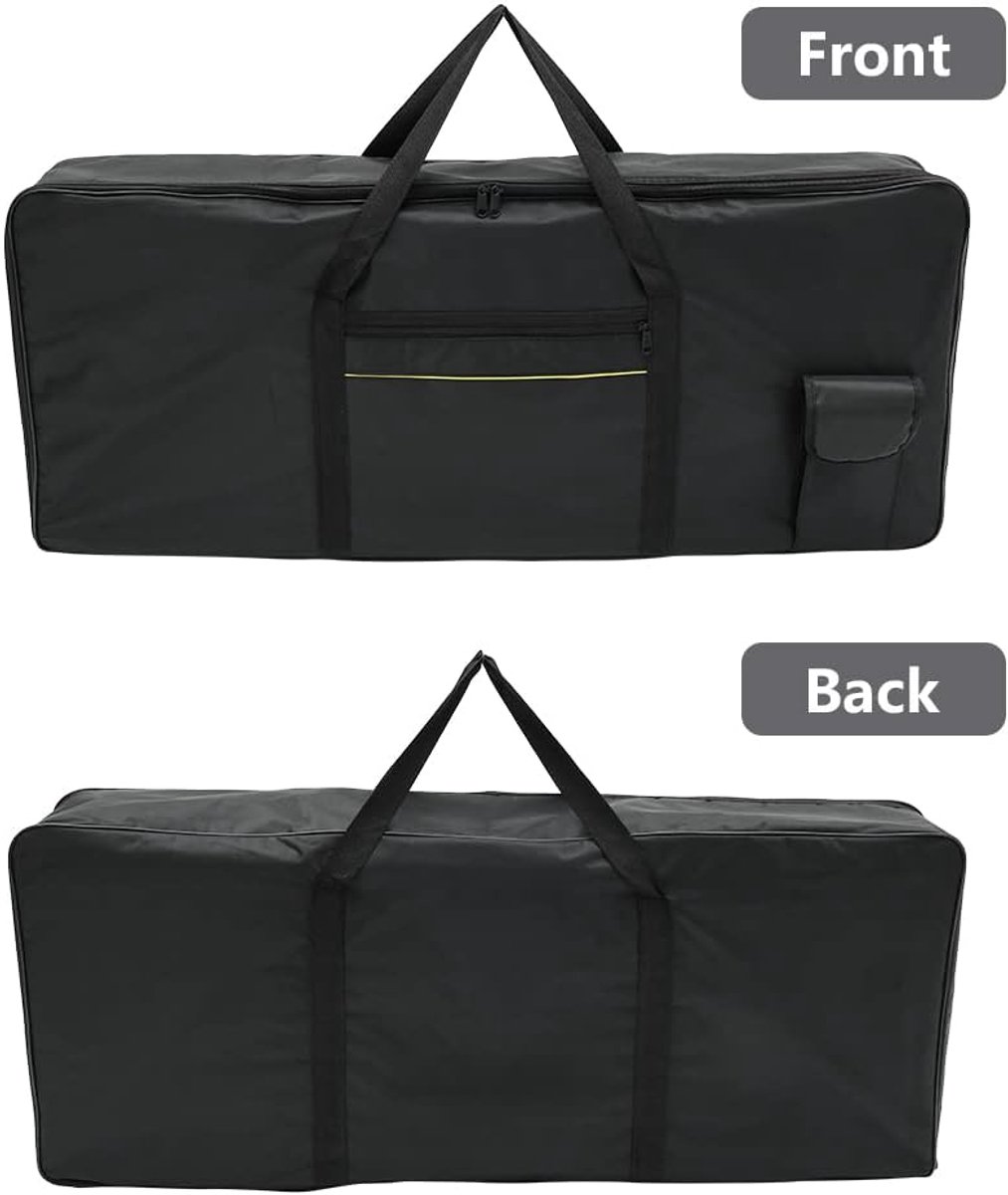 Keyboard Gig Bag, 61 Keys Instrument Keyboard Bag, Oxford Cloth Piano Case, Waterproof Electronic Organ Bag with Carry - ShopVlot