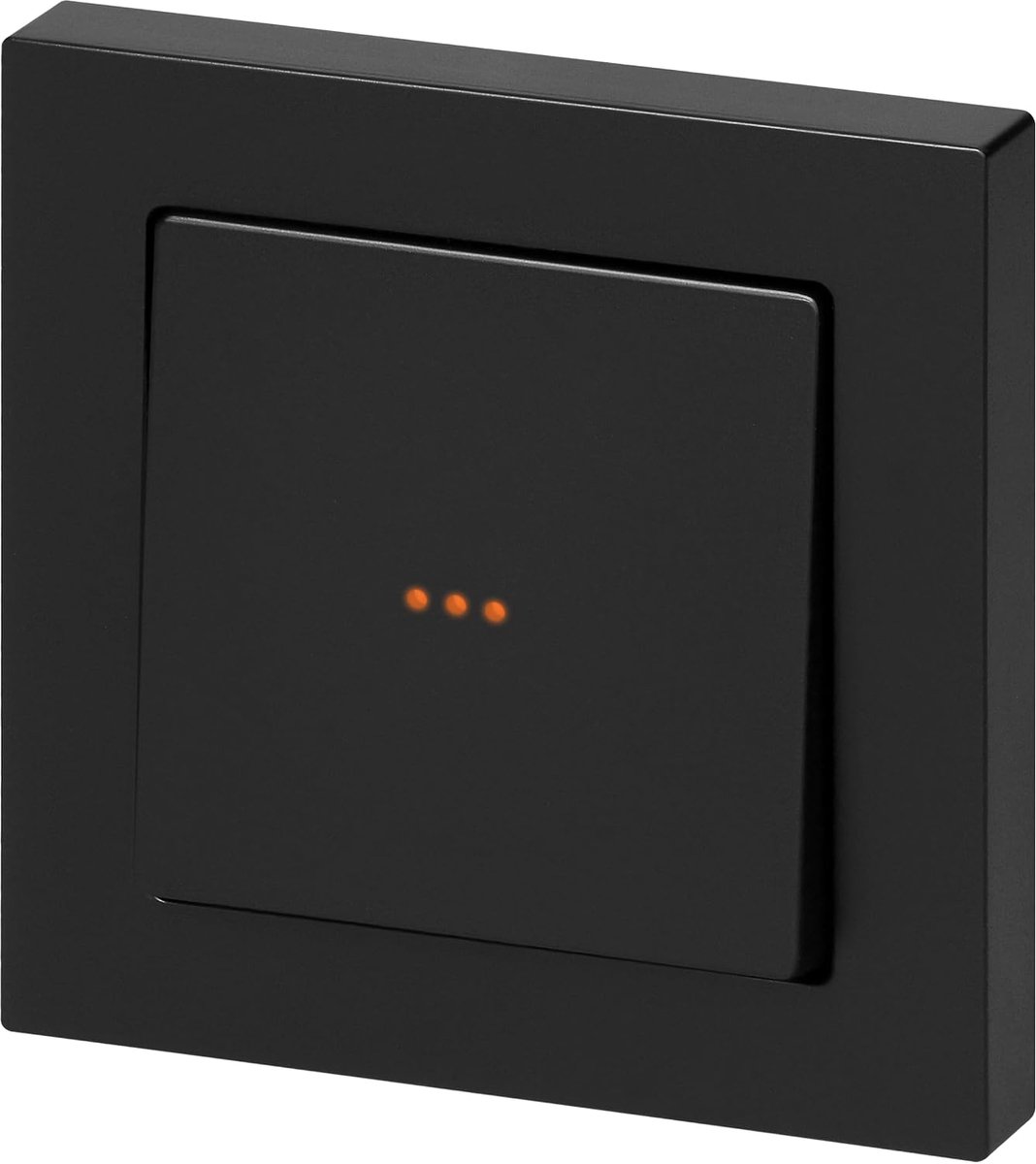 Inbouw deurbelknop - Pulsdrukker 10A 250V - Mat zwart IP20 - Met achtergrondverlichting - SnelShoppen