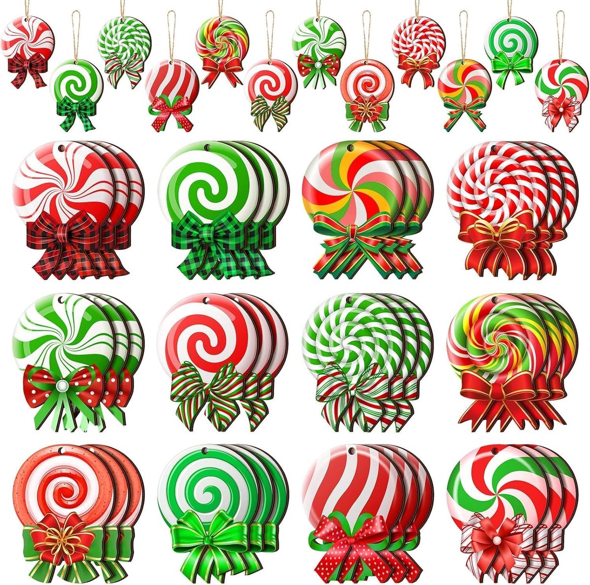 Kerstballen 36 kleurrijke - kunststof - vrolijke uitstraling - perfect voor je kerstboom - SnelShoppen