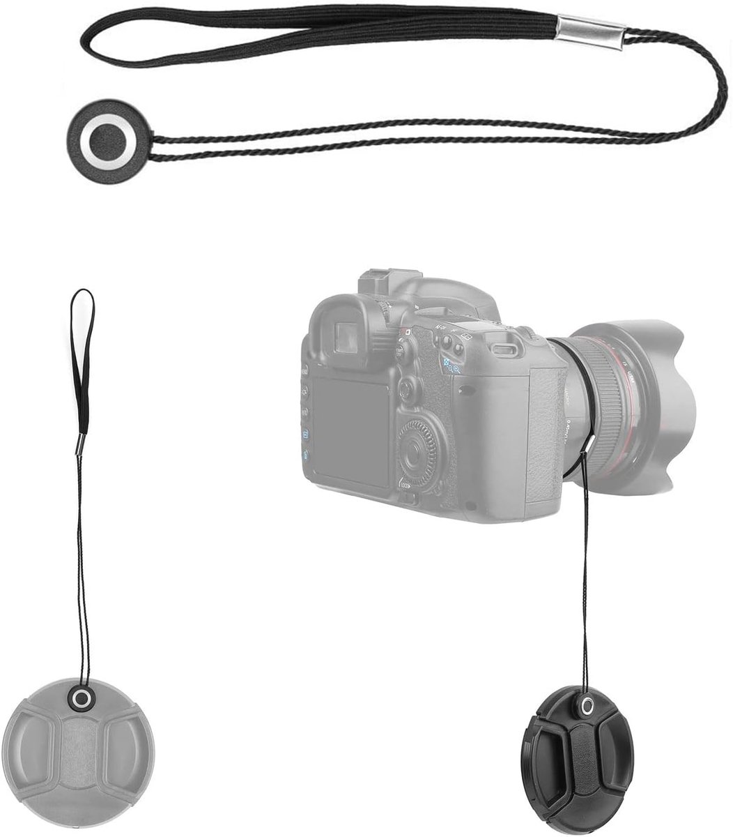 Lenskap Straps 6 stuks - Elastisch - Anti-verlies - Geschikt voor de meeste cameralenzen - SnelShoppen