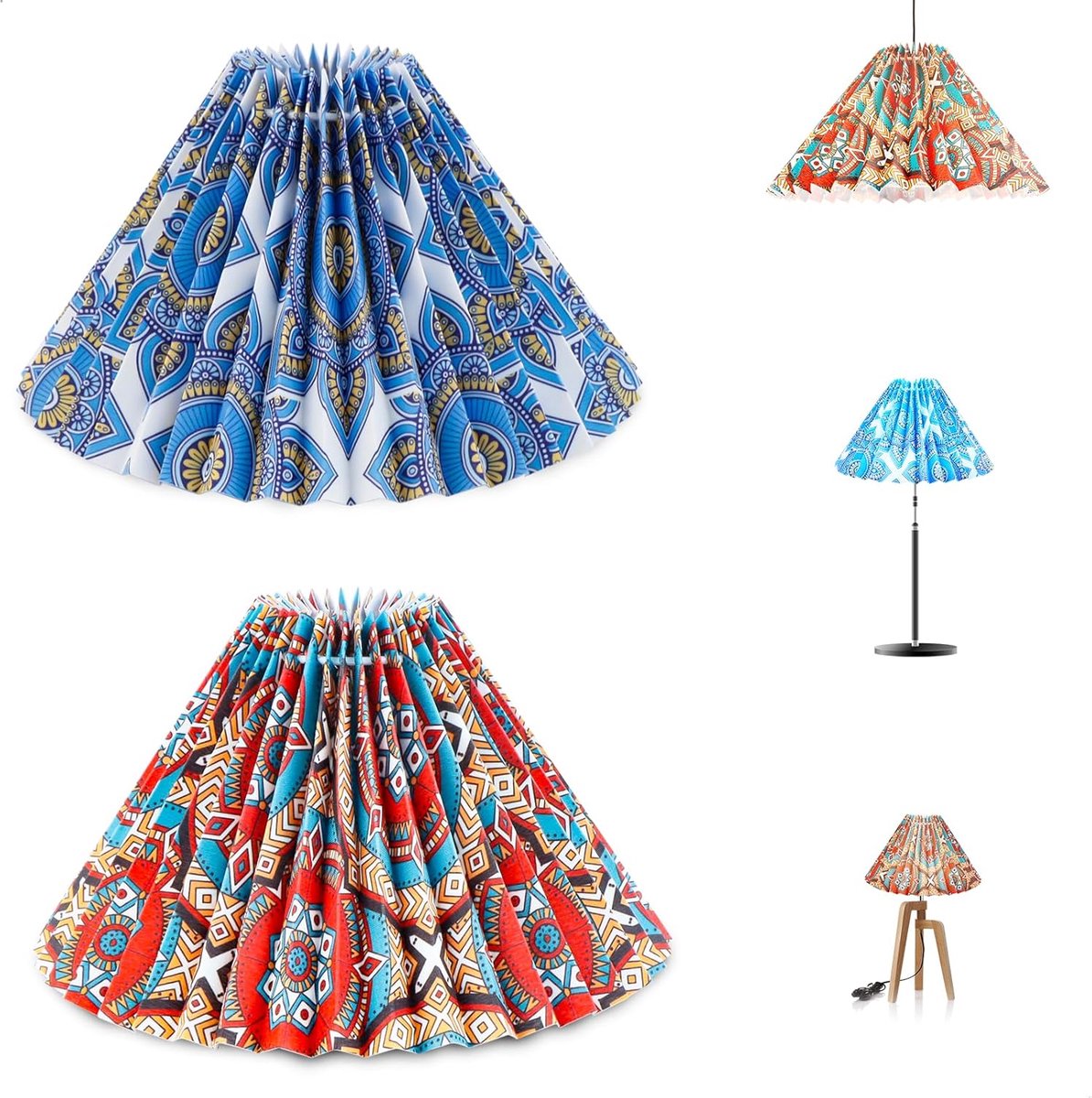 Lampenkap voor staande lamp, hanglamp, moderne lampenkap voor tafellamp, lampenkappen voor tafellampen, hanglampen voor slaapkamer, eetkamer, woonkamer, 2 stuks