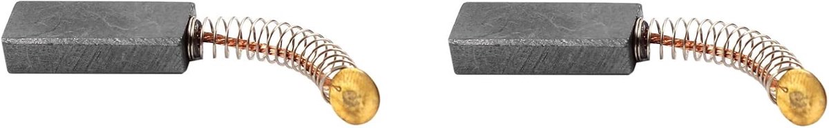 2 stuks koolborstels, [voor powermotor] – 25 mm x 10 mm x 6 mm/zwarte gouden tint