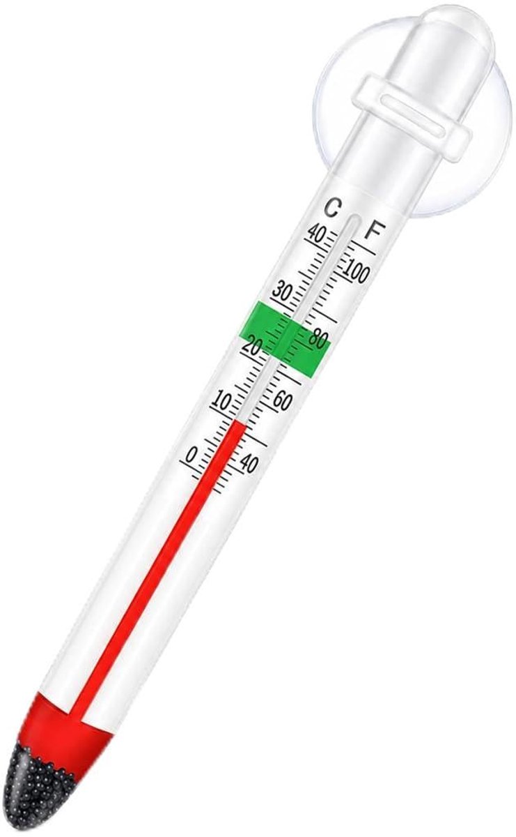 1 x drijvende thermometer voor aquarium, precisie en eenvoudige bediening, klein en draagbaar, voor een optimale wateromgeving