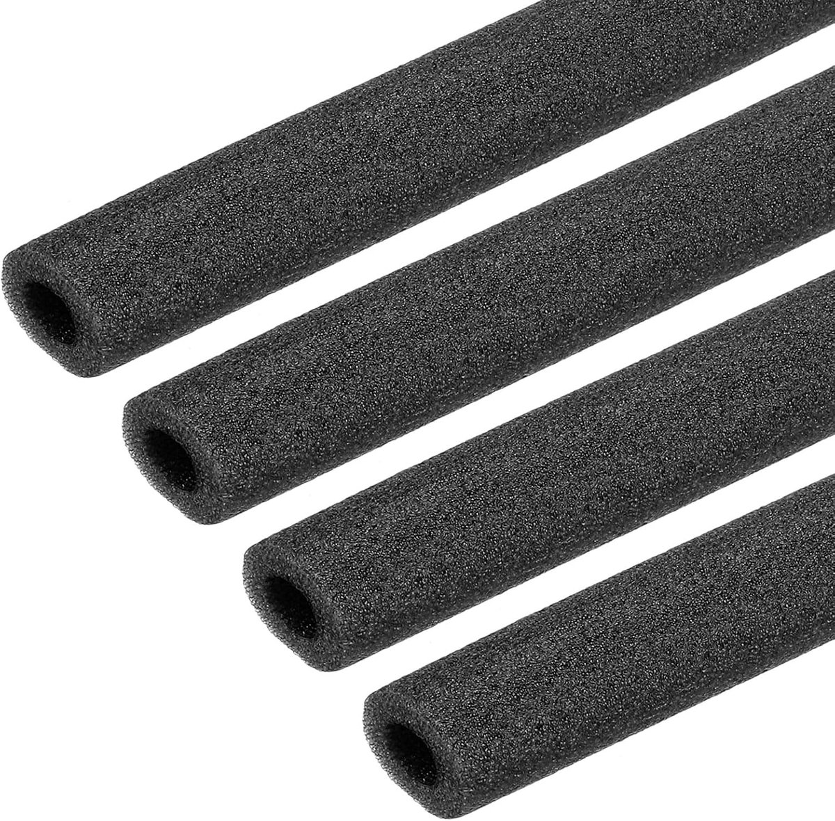 4 stuks isolatieschuimslang voor buizen 1/3 inch ID, schuimrubberen afdekkingen voor buizen 0,63 inch OD-wikkeling buisstang lengte 1,3 voet - warmwaterslangen, zwart