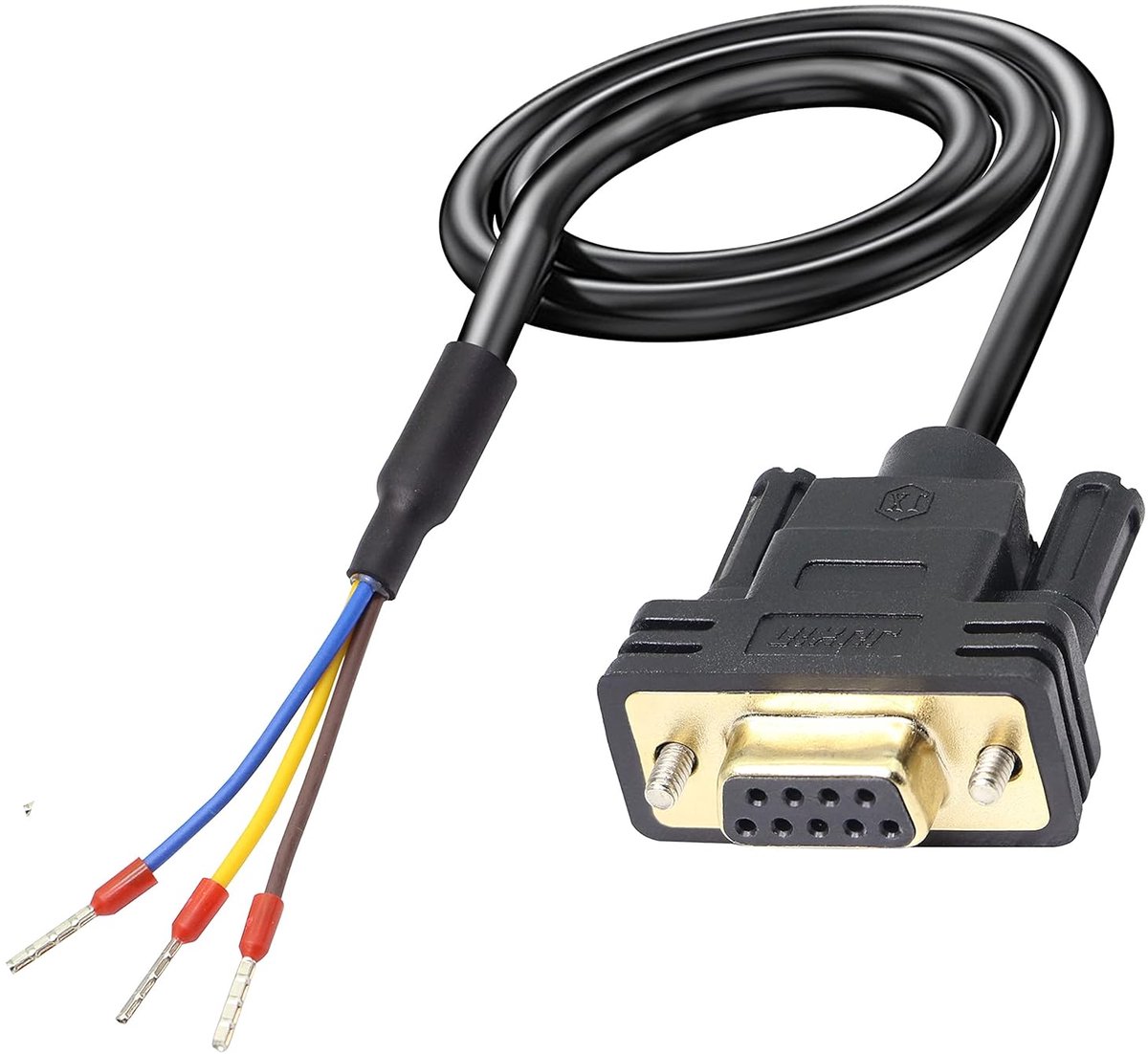 Seriële poortkabel, soldeervrije DB9-adapters, 9-pins vervangende kabel voor COM-poort, besturing 235 (vrouwelijk), 1,5 m